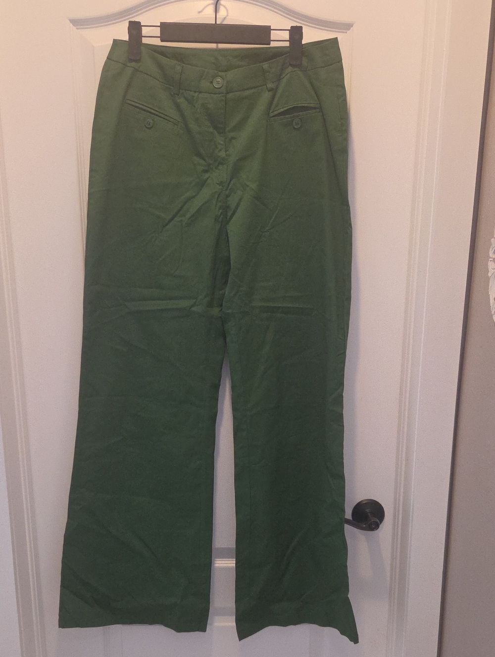 Women's Olive Green Wide-Leg Pants